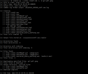 Crawler v1.0 - running