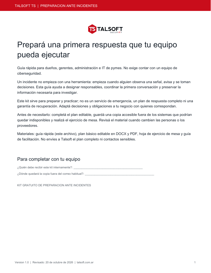 Guía rápida vista previa