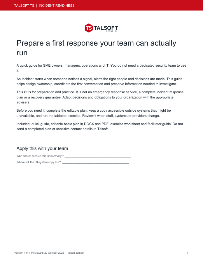 Quick guide preview