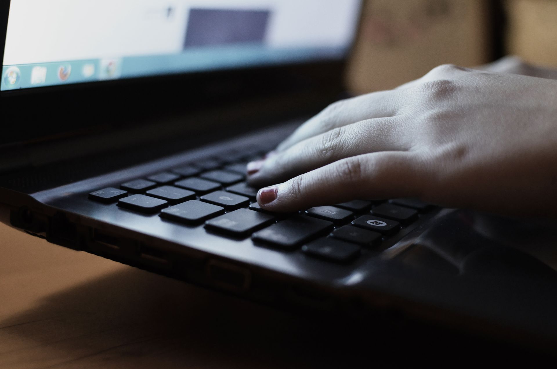 Person reviewing digital documentation used to support cybersecurity controls